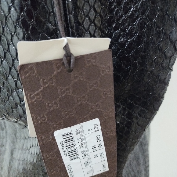 GUCCI TOP OR JACKET BLACK PYTHON - Picture 6 of 13